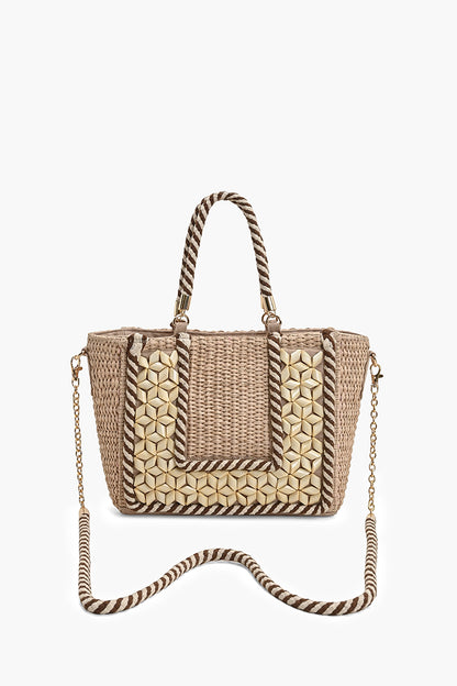 Hand-Corded Geometric Tote