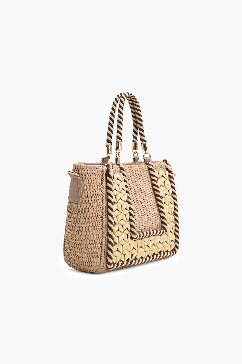 Hand-Corded Geometric Tote