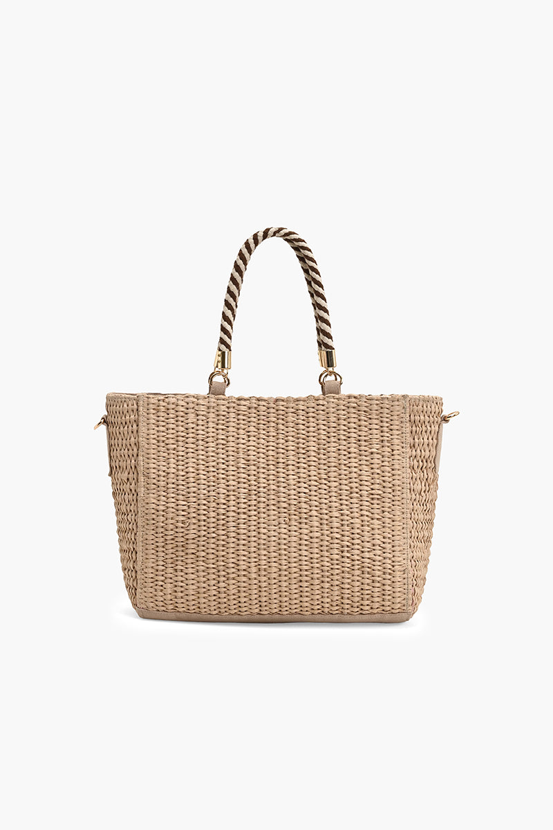 Hand-Corded Geometric Tote
