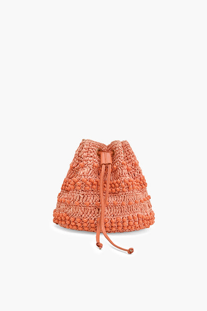 Beaded Horizon Raffia Bucket