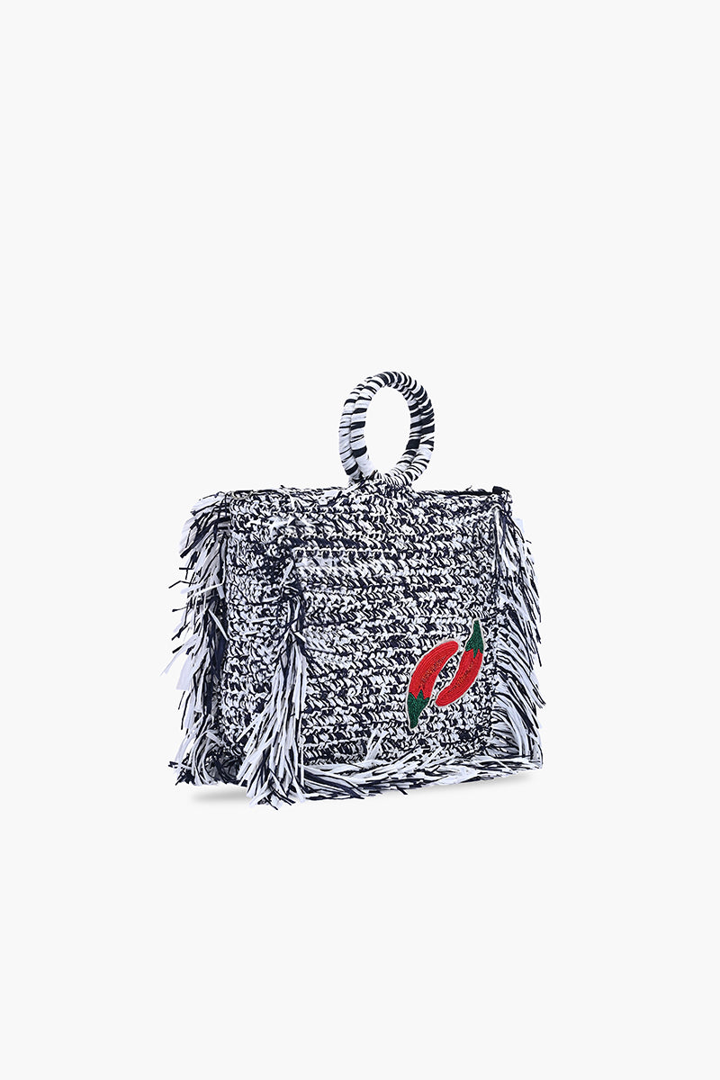 Picante Midnight Fringe Bag