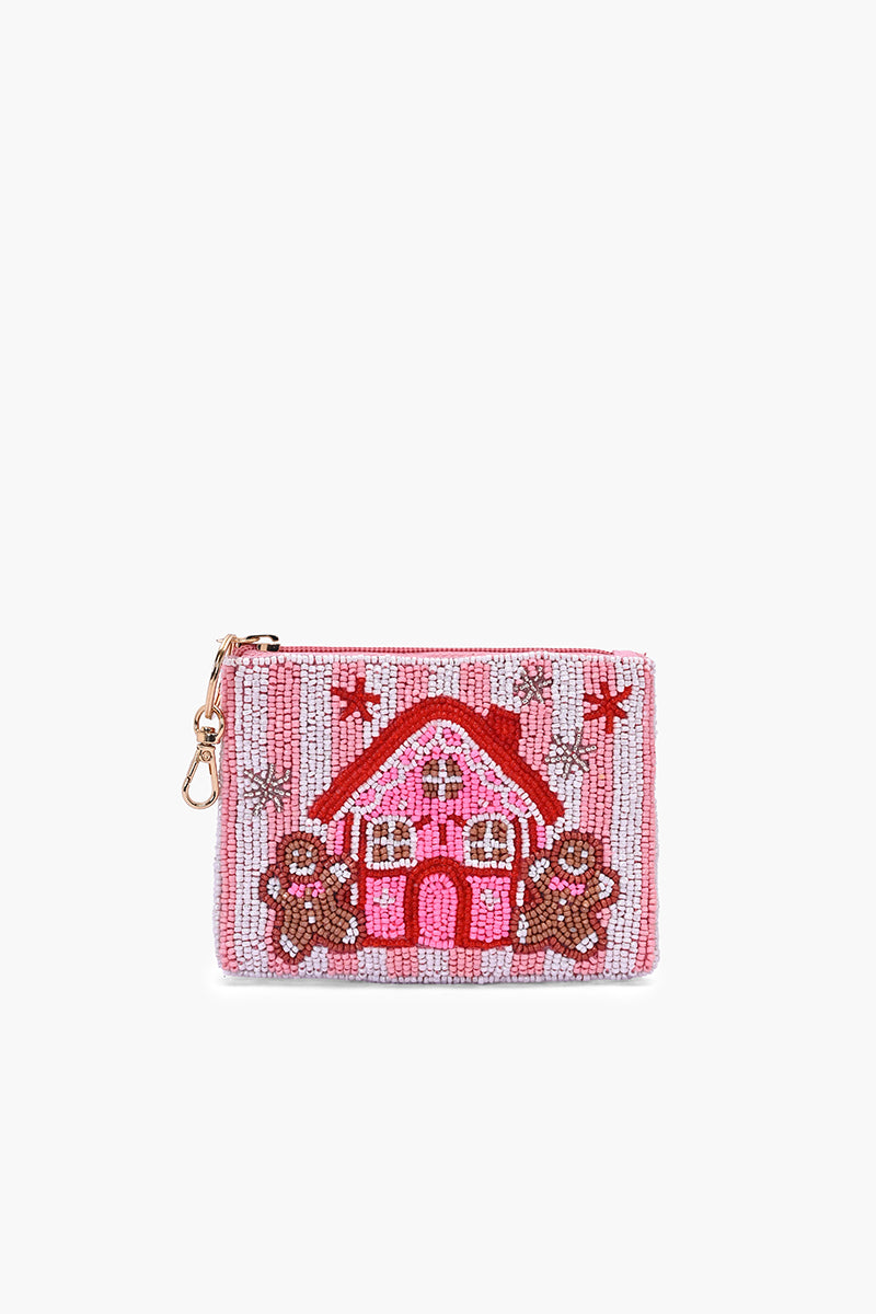 Gingerbread Village Coin Pouch