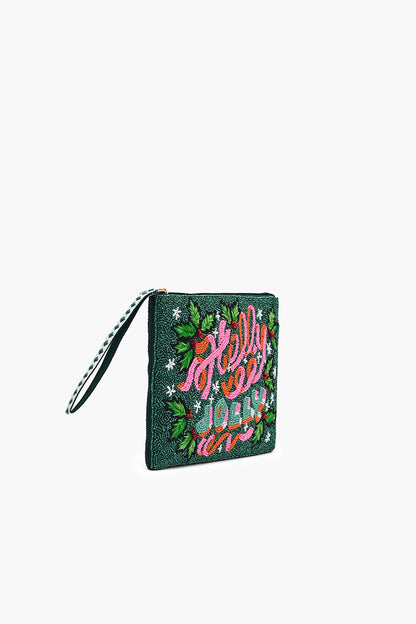 The Holly Jolly Beaded Wristlet