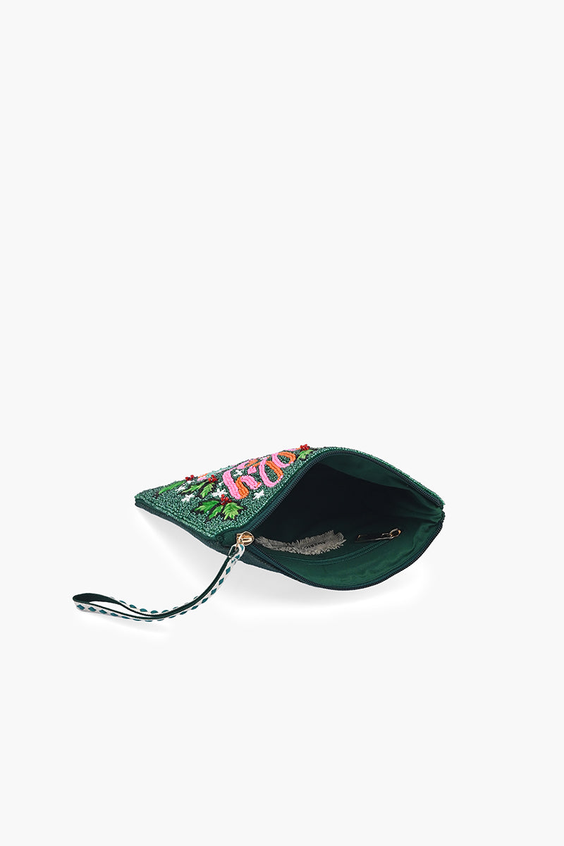 The Holly Jolly Beaded Wristlet