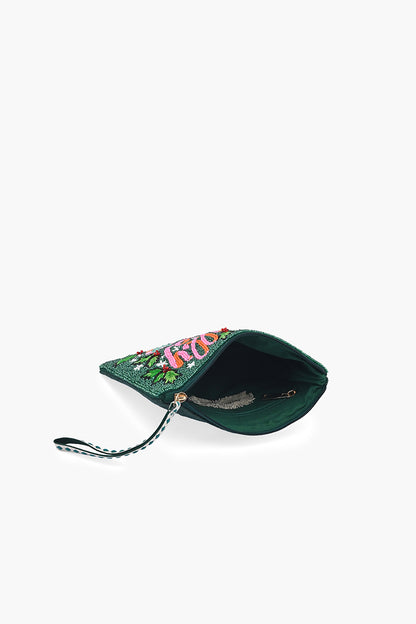The Holly Jolly Beaded Wristlet