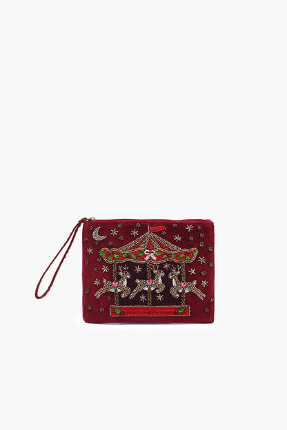 Jingly Reindeer Carousel Wristlet