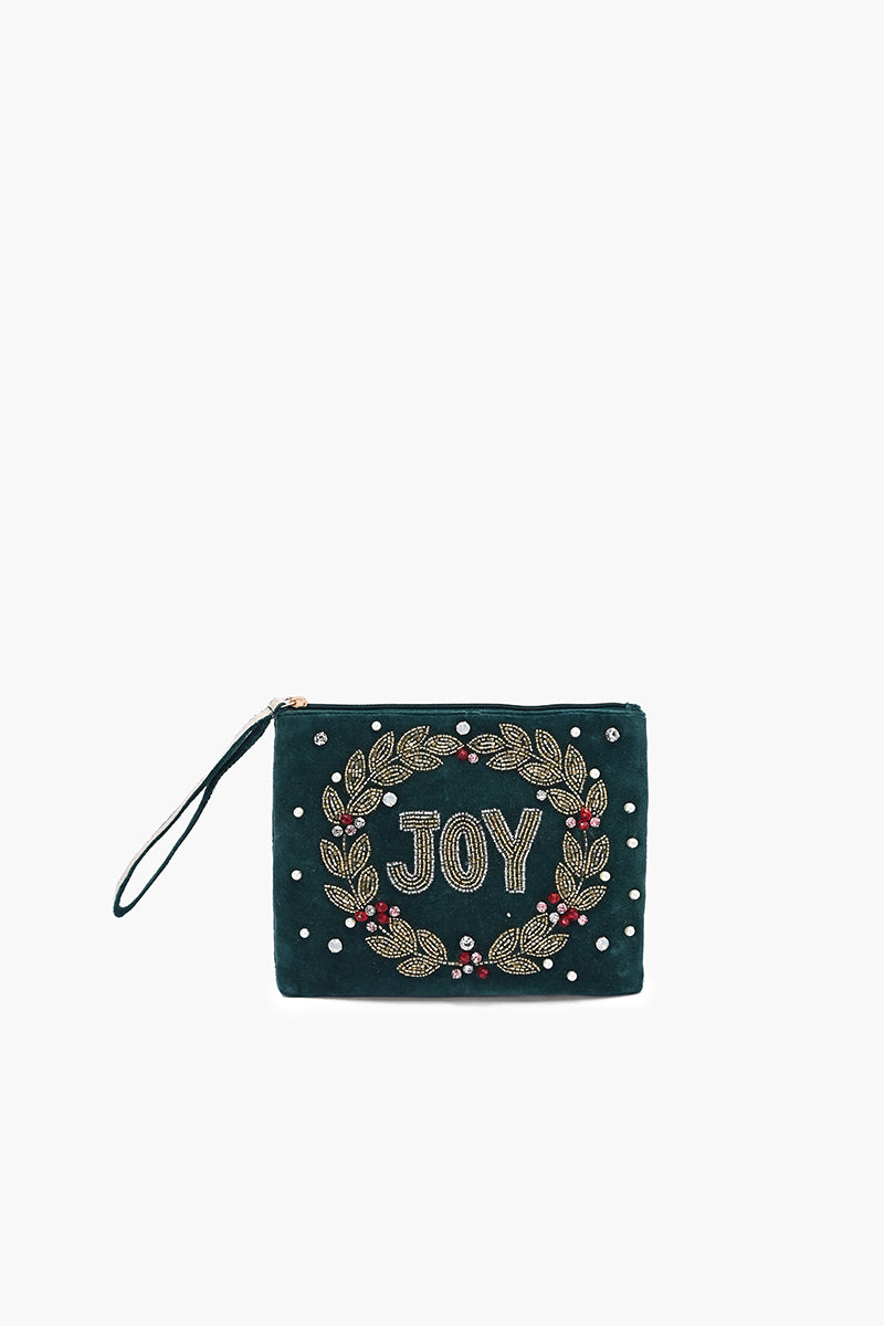 Emerald Joy Festive Wristlet