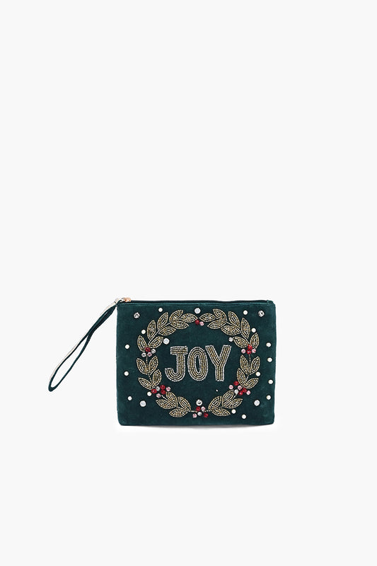 Emerald Joy Festive Wristlet