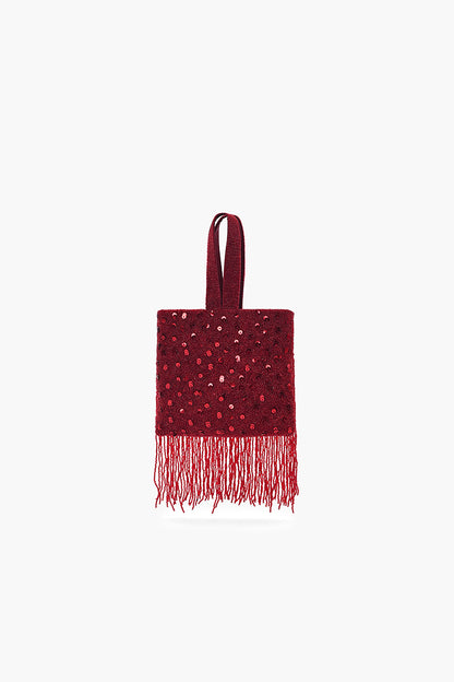 Soiree Glamour Fringe Bag