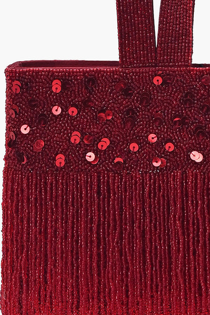 Soiree Glamour Fringe Bag
