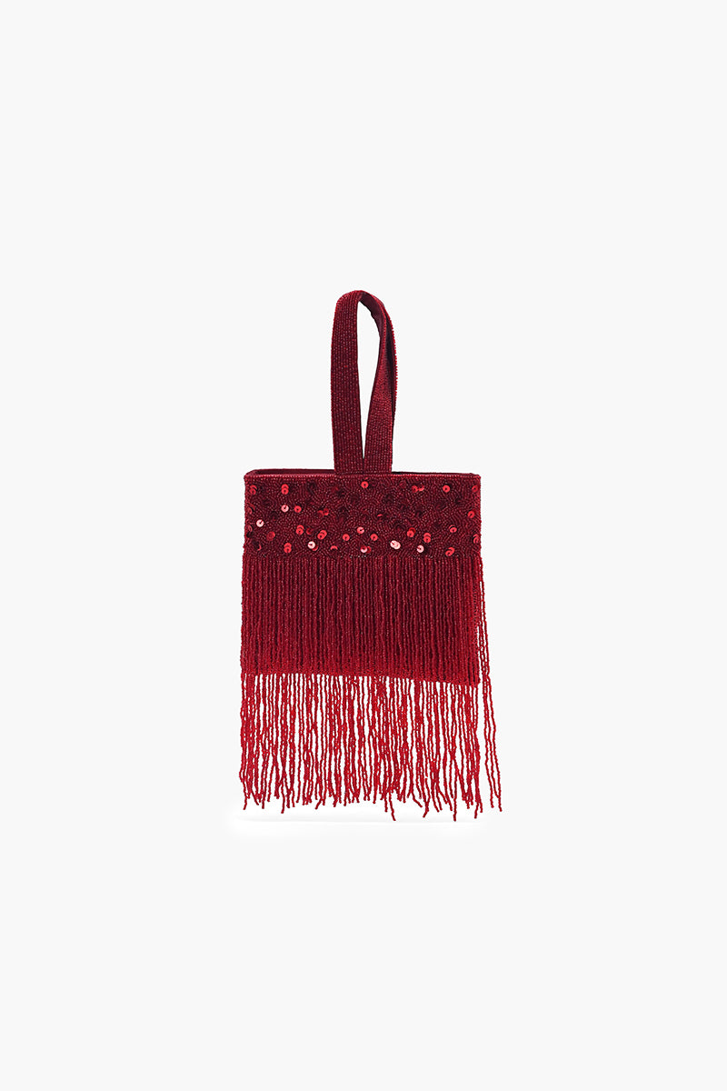 Soiree Glamour Fringe Bag