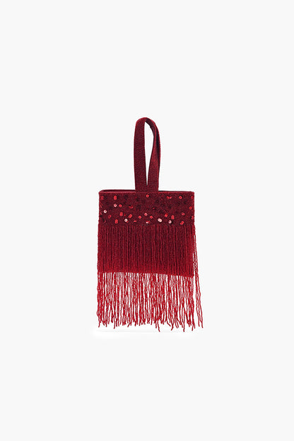 Soiree Glamour Fringe Bag