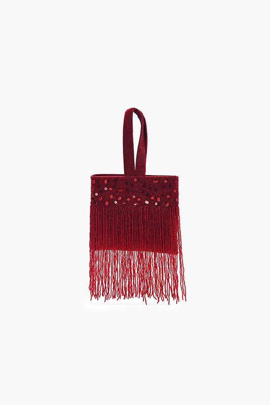 Soiree Glamour Fringe Bag