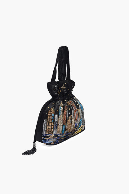 Manhattan Starry Night Drawstring Bag-Discarded 2026