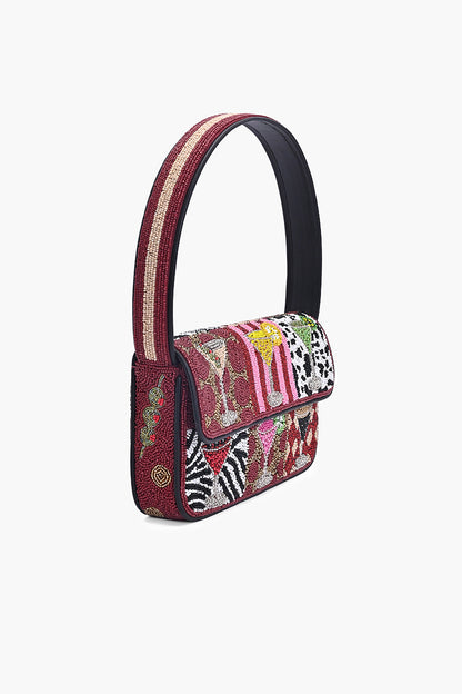 The Cocktail Hour Beaded Shoulder Bag