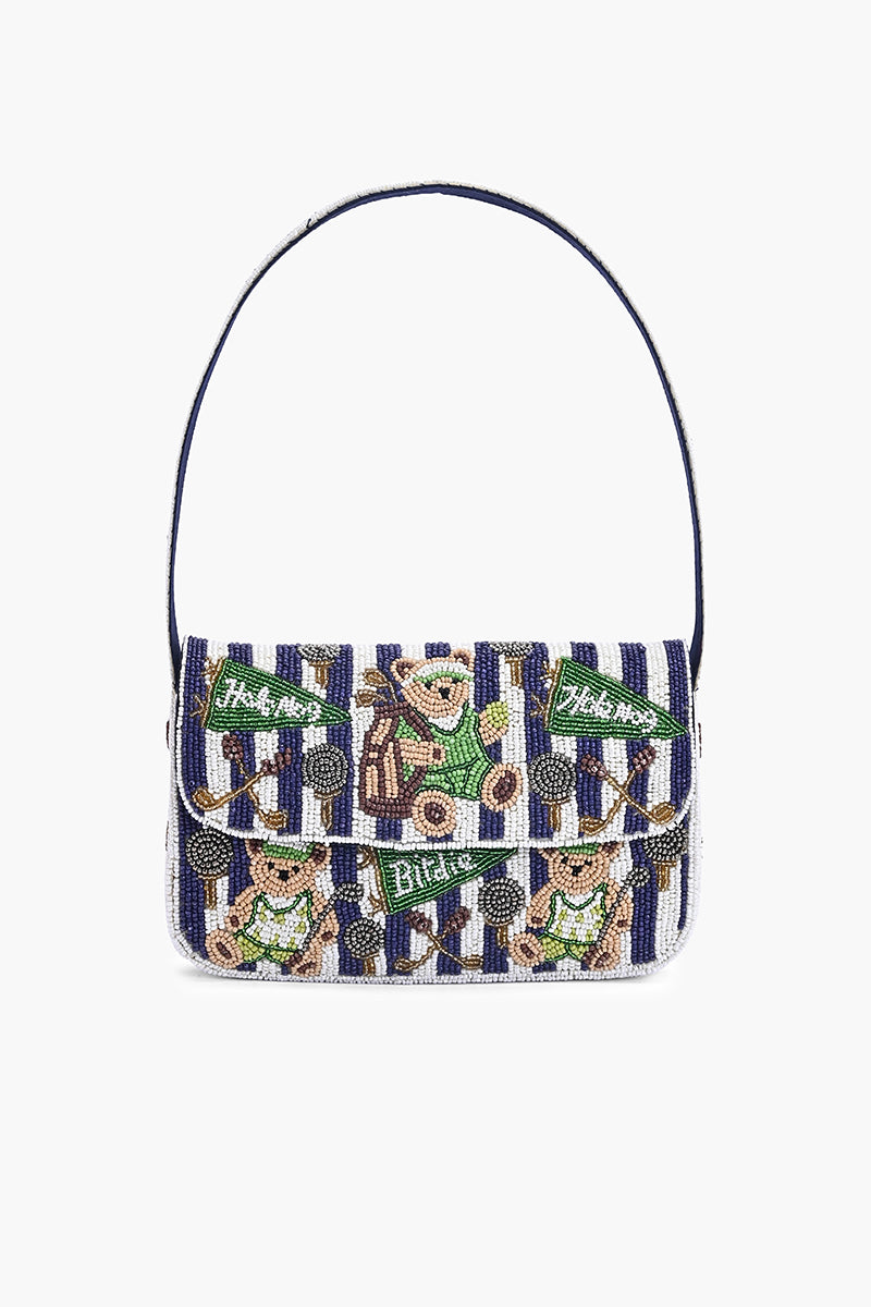 Birdie Bear Beaded Shoulder Bag