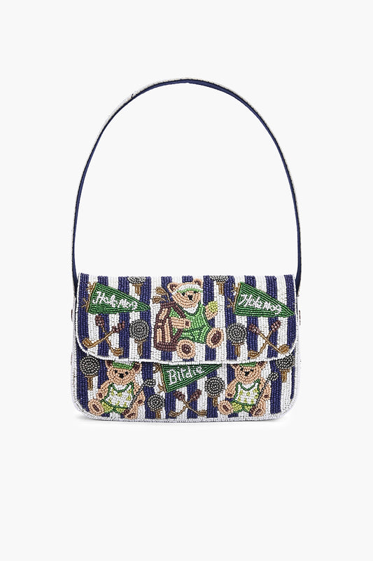 Birdie Bear Beaded Shoulder Bag