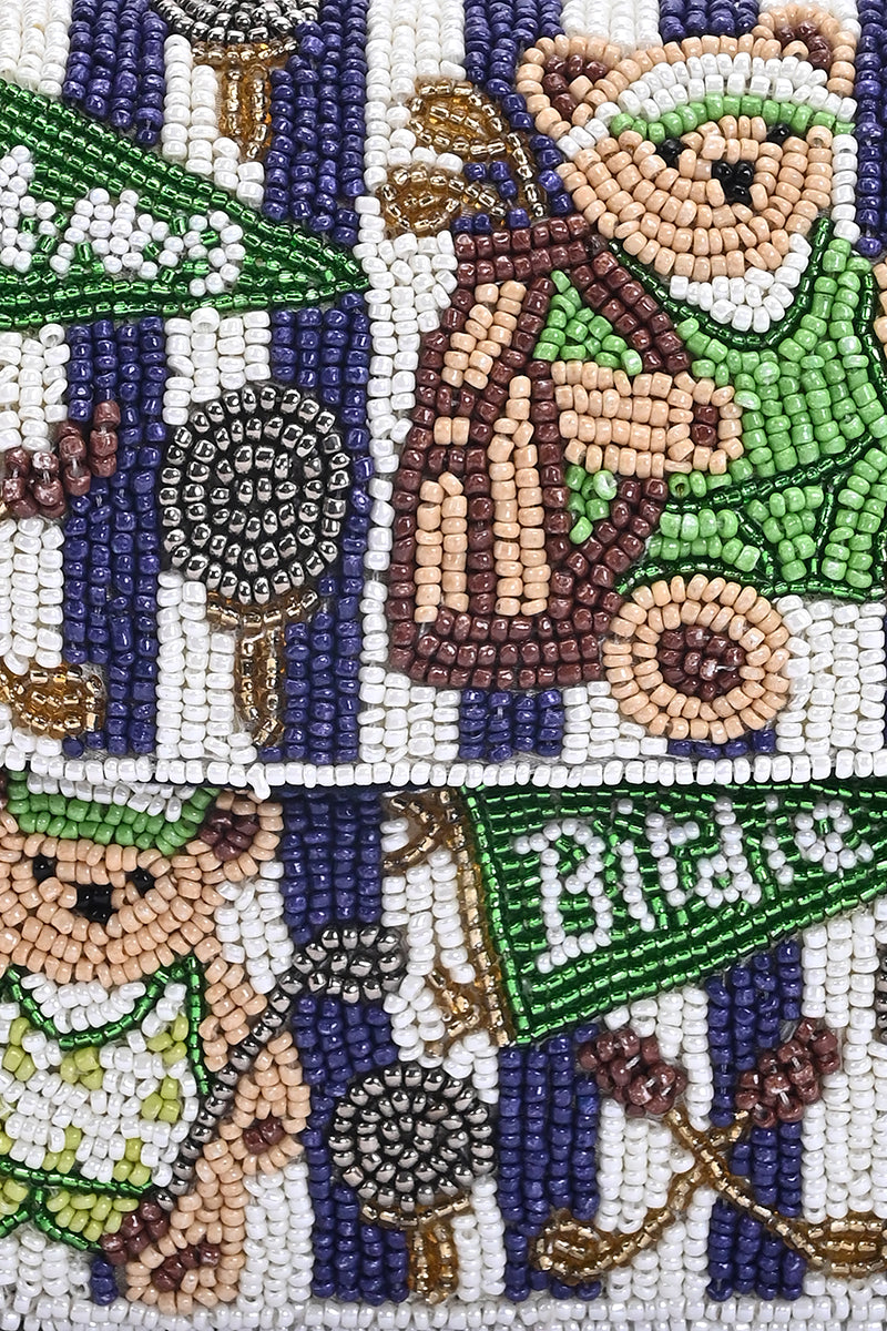 Birdie Bear Beaded Shoulder Bag