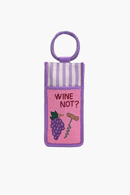 Wine Not? Beaded Bottle Tote