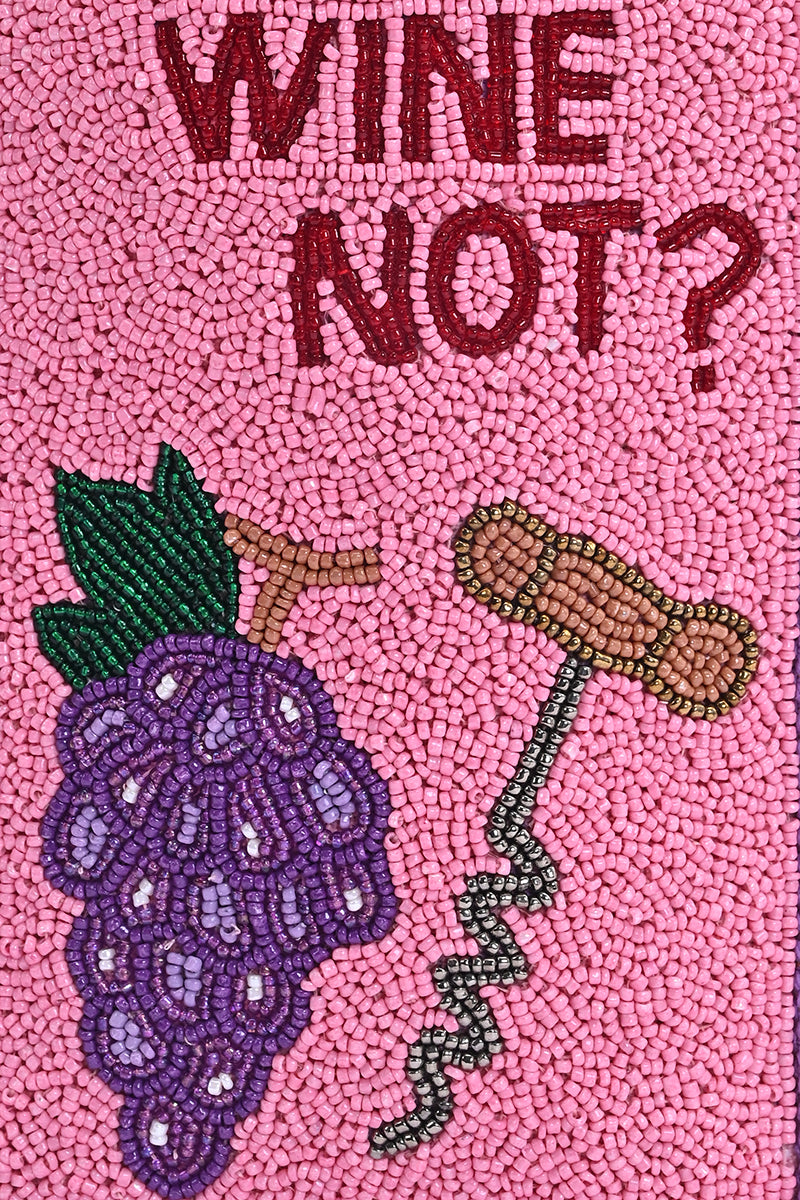 Wine Not? Beaded Bottle Tote