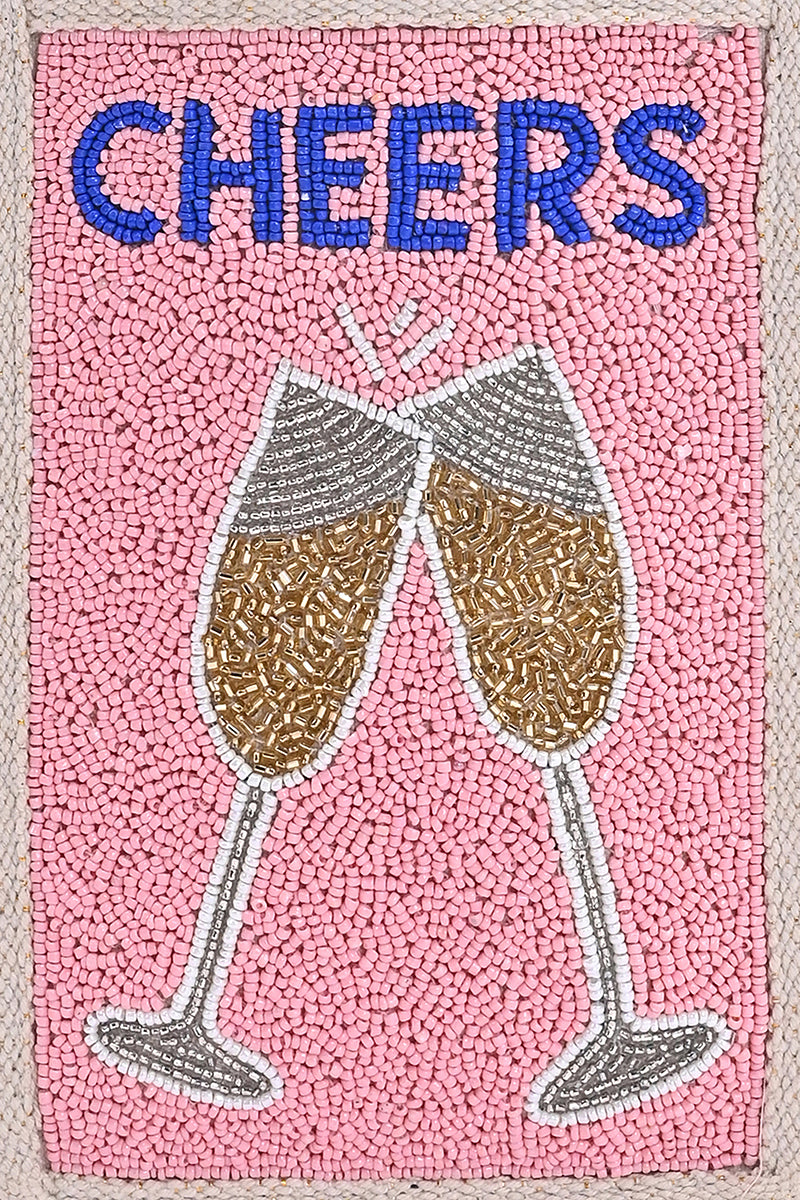 Cocktail Cheers Beaded Bottle Tote