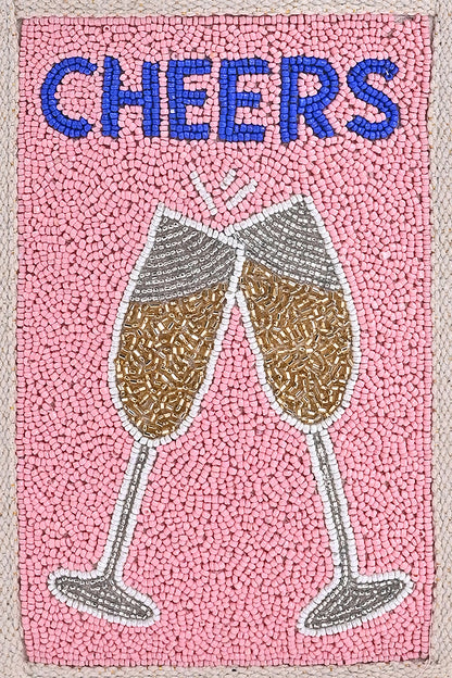 Cocktail Cheers Beaded Bottle Tote
