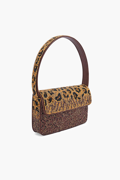 Wild Leo Chic Beaded Shoulder Bag
