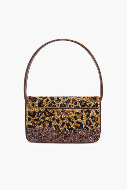 Wild Leo Chic Beaded Shoulder Bag