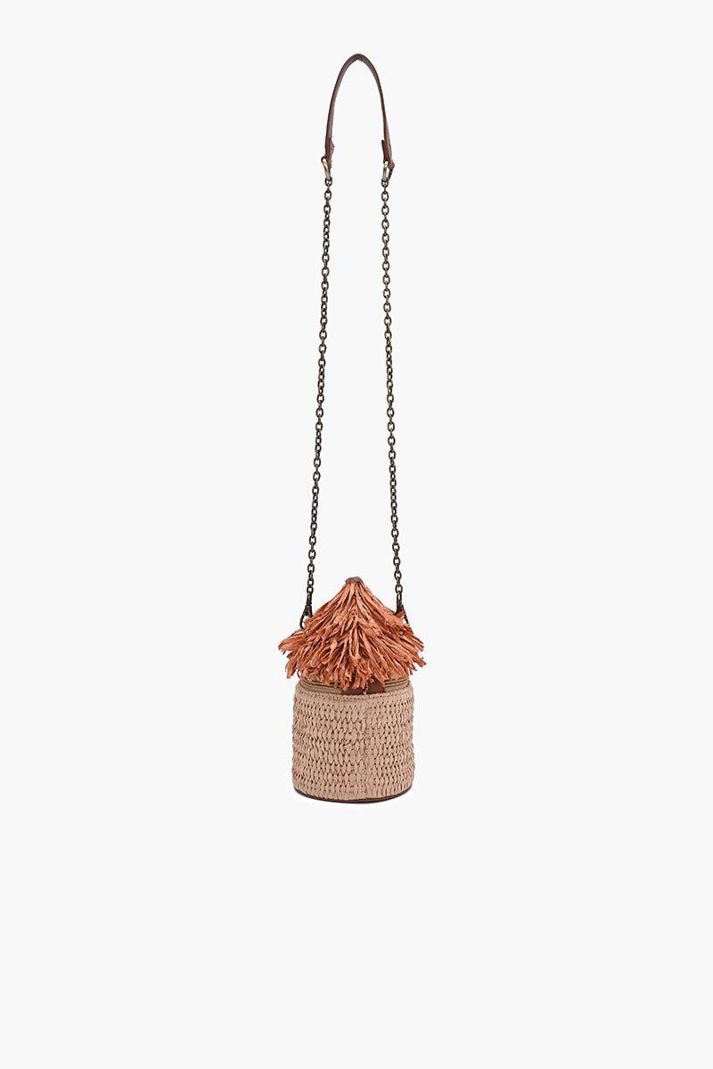 Palm Roof Hut Raffia Crossbody