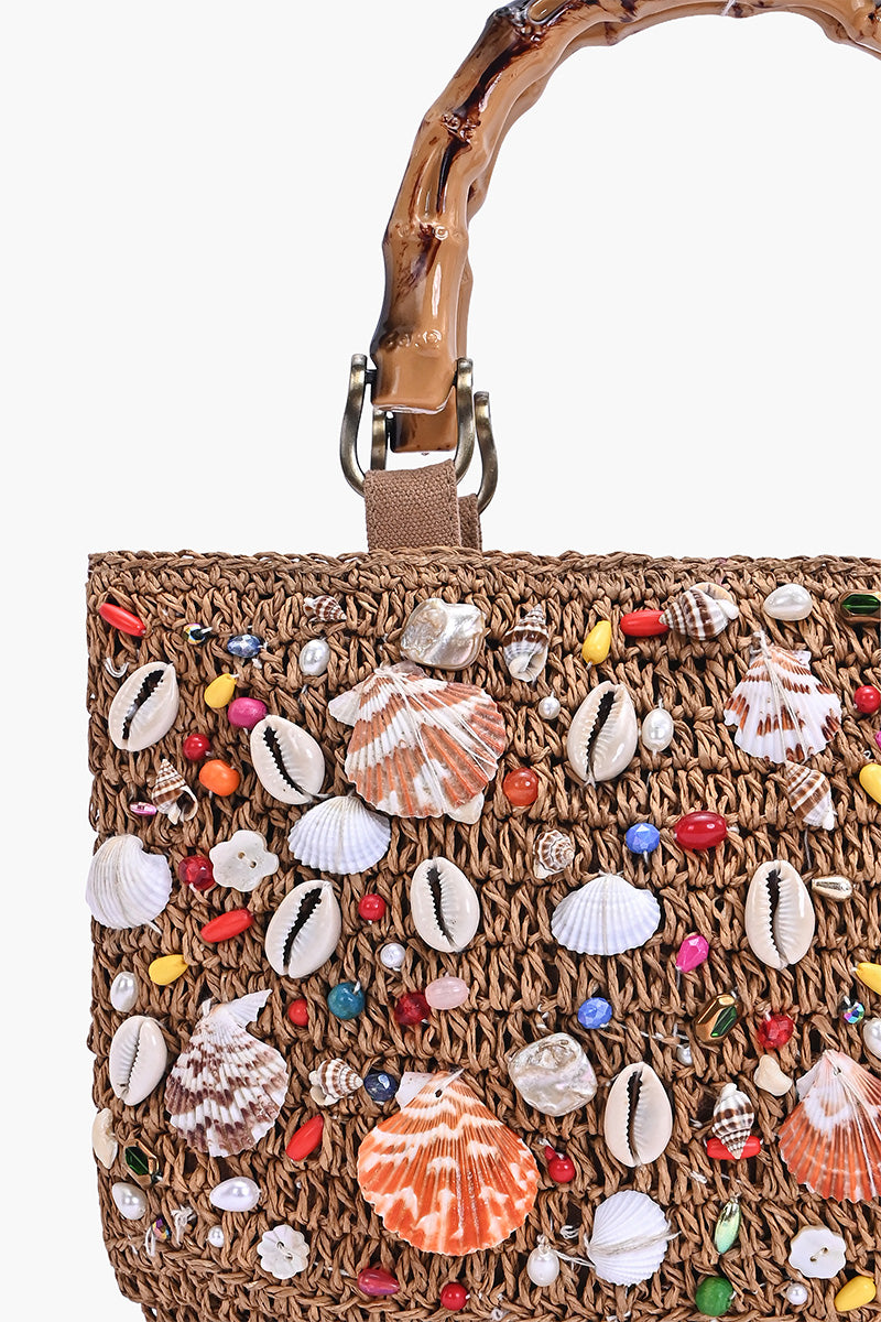 Beach Treasure Shell Tote