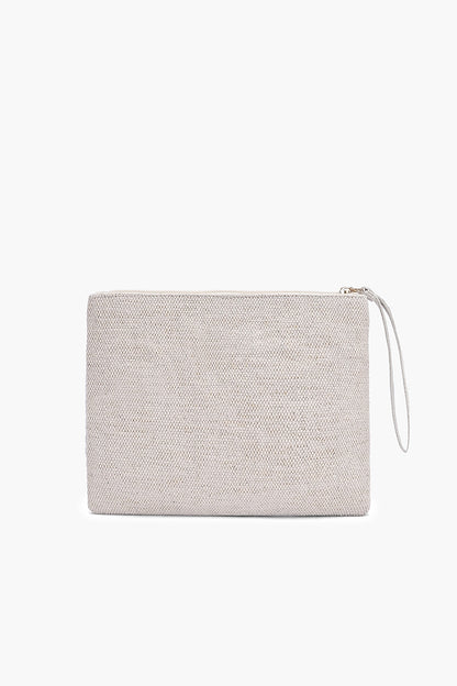 Ivory Fringe Wristlet Clutch