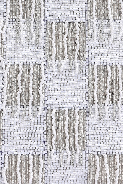 Ivory Fringe Wristlet Clutch