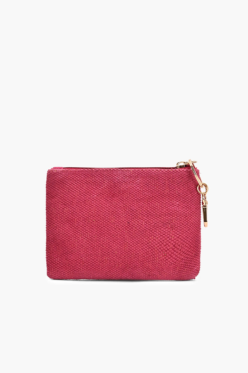 Fuschia Mosaic Coin Pouch