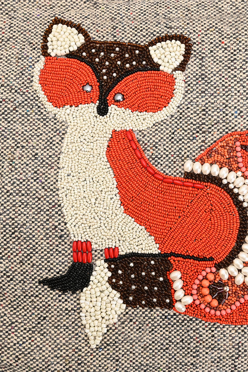 Embellished Shopper Tote Fox