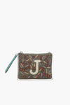 F Initial Embellished Pouch with Coin Bag