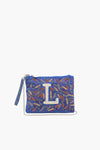 F Initial Embellished Pouch with Coin Bag