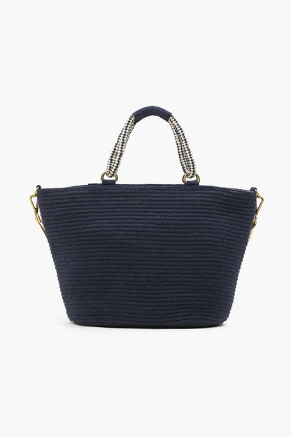 Anchor Embellished Large Jute Tote