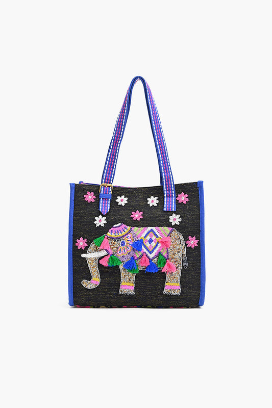 Adorable Creature Tote Beaded Tote-Safari the Gentle Giant