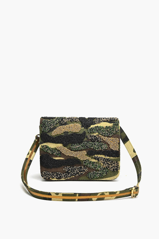 Embellished Messenger Crossbody-Camouflage