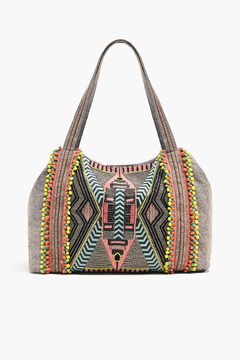 Gargoyle Embellished Tote