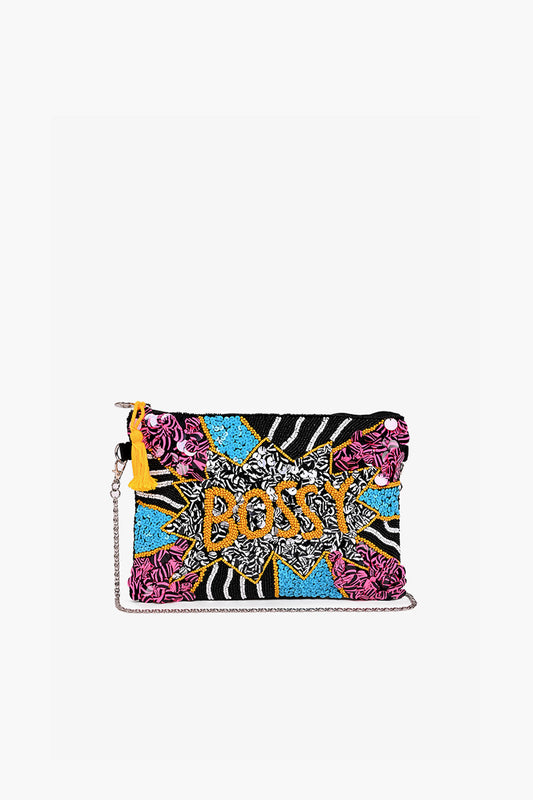 Bossy  Embellished Clutch