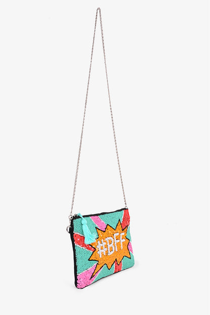 BFF Embellished Clutch