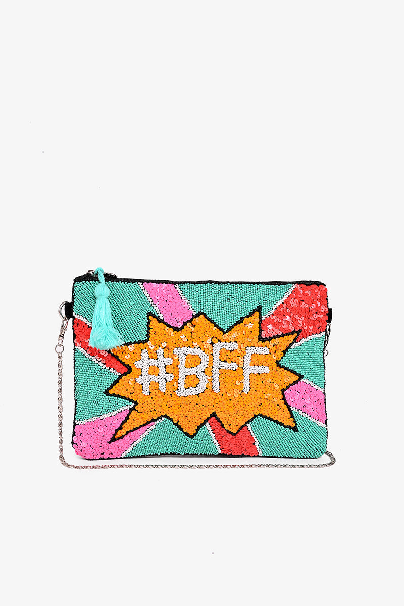 BFF Embellished Clutch