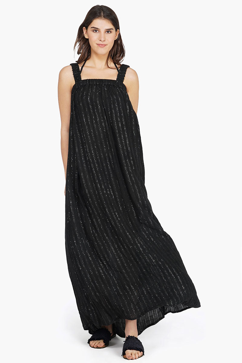 Set of 6 Summer Nights Silver Stripe Maxi Dress (S,M,L)