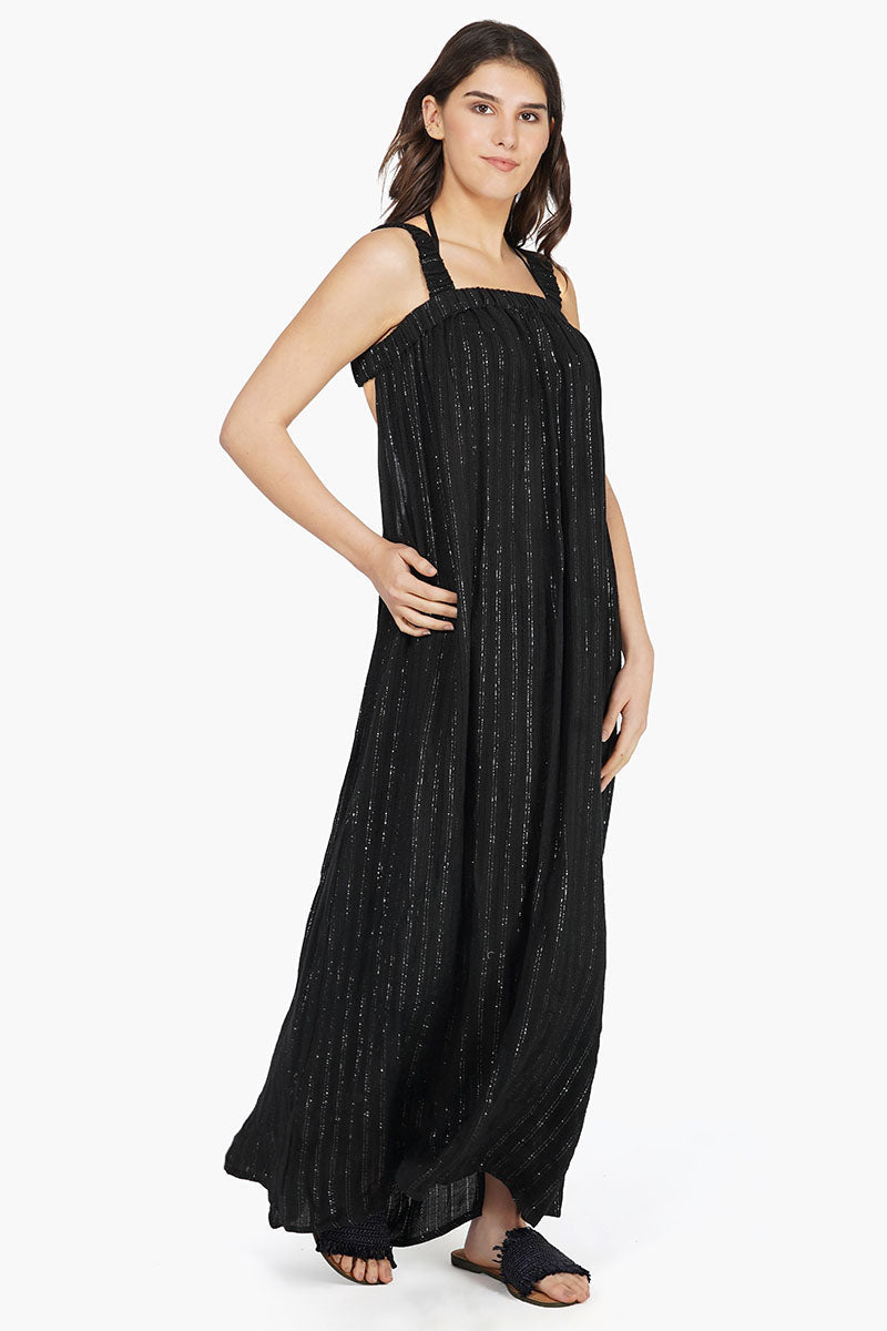 Set of 6 Summer Nights Silver Stripe Maxi Dress (S,M,L)