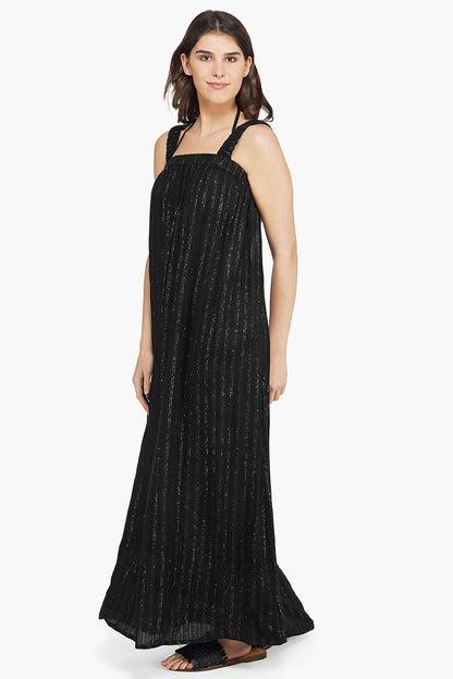 Set of 6 Summer Nights Silver Stripe Maxi Dress (S,M,L)