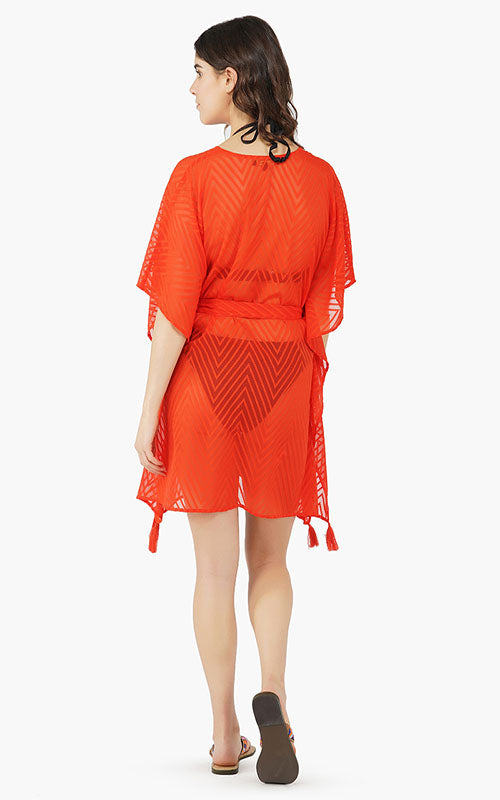 Red Carpet Ready Open Front Kimono