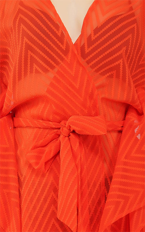 Red Carpet Ready Open Front Kimono