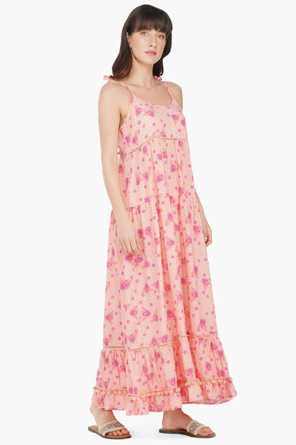 Set of 6 Sweet as Honey pom pom Maxi Dress (S,M,L)