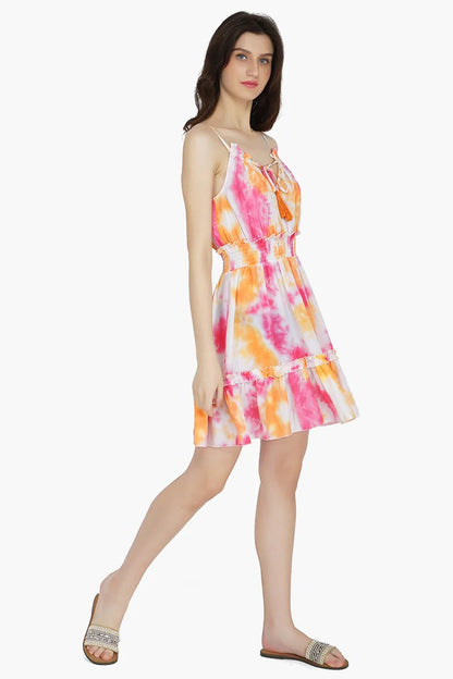 Set of 6 Sunrise Tie Dye Mini Dress (S,M,L)